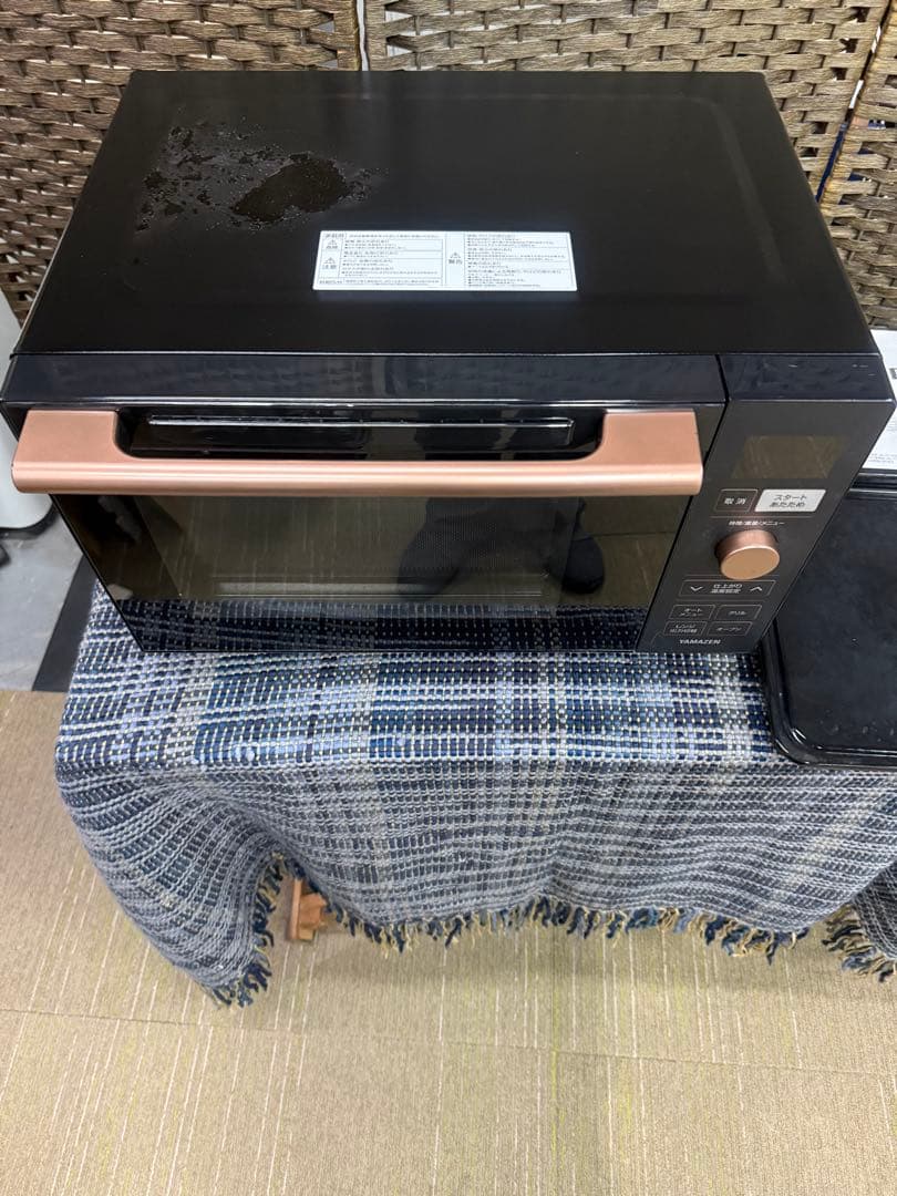 【洗浄消毒作業済】ヤマゼン　オーブンレンジ　電子レンジ　YRP-F180V