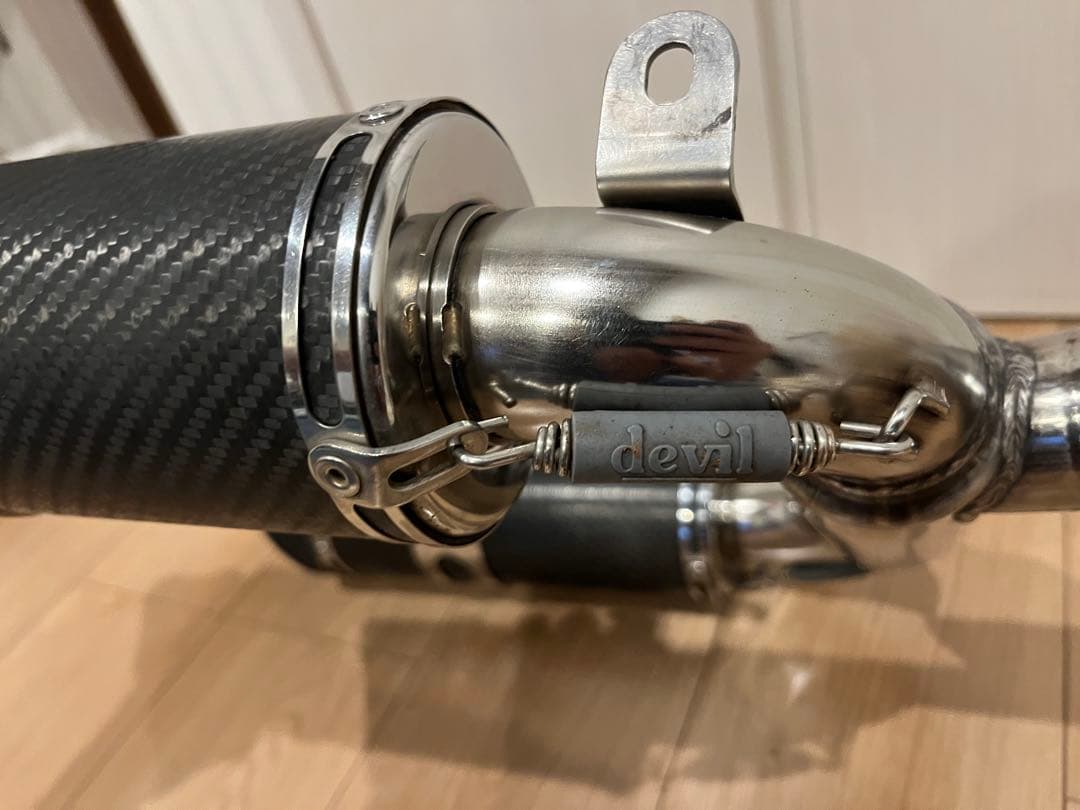 GSR400 デビルマフラー　カーボン　devil スリップオン