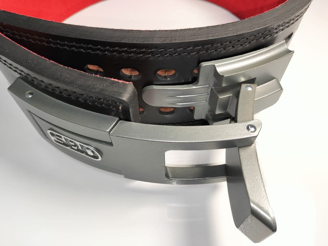 13mm【M】極美品 SBD パワーベルト ブラック/レッド パワーリフティング