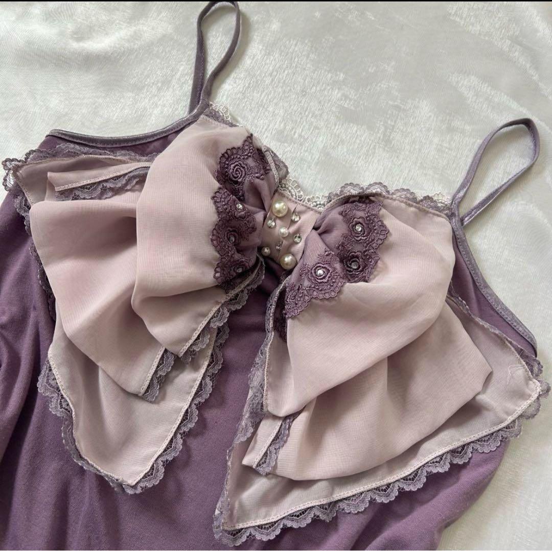 アクシーズファム ビックリボンキャミソール フェアリーグランジ y2k