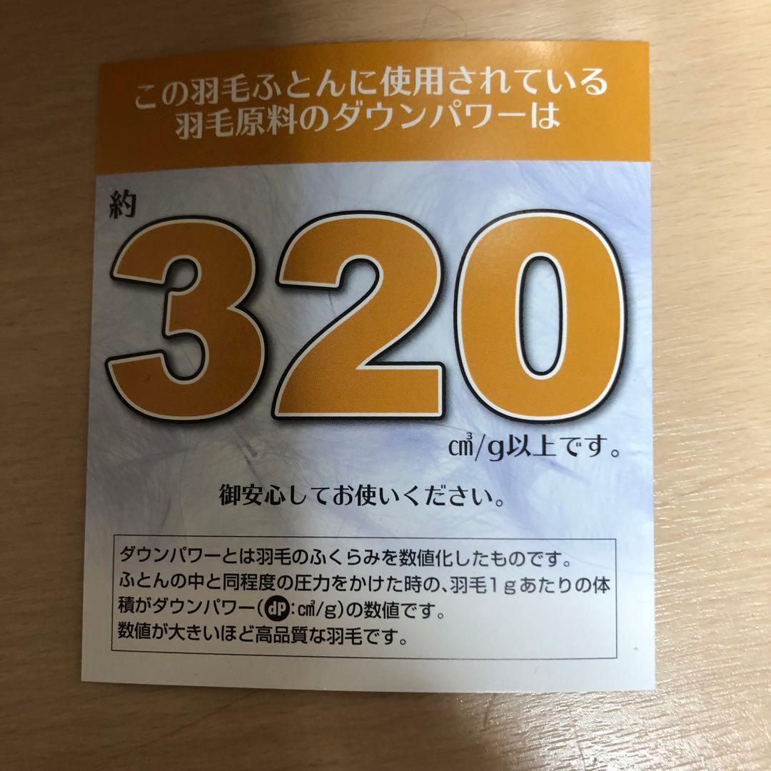 産シルバーダッグダウン羽毛掛け布団カバー付き(未使用)