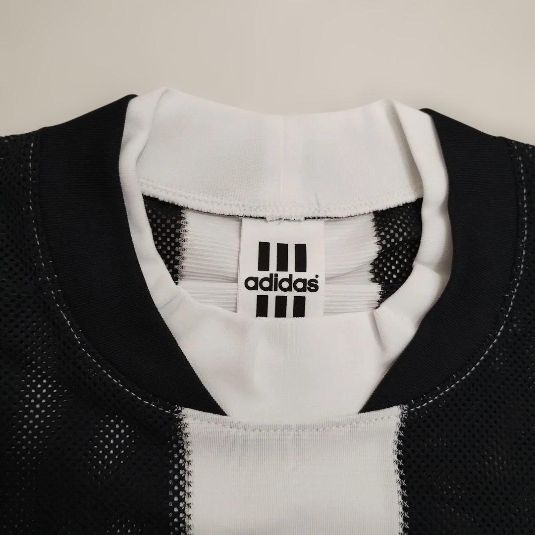90s adidas ストライプメッシュシャツ