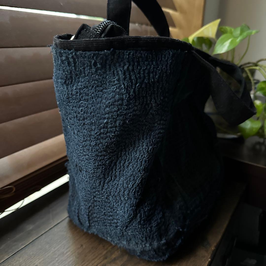 ⚠️J J 総刺し子2wayバッグ/藍染／襤褸