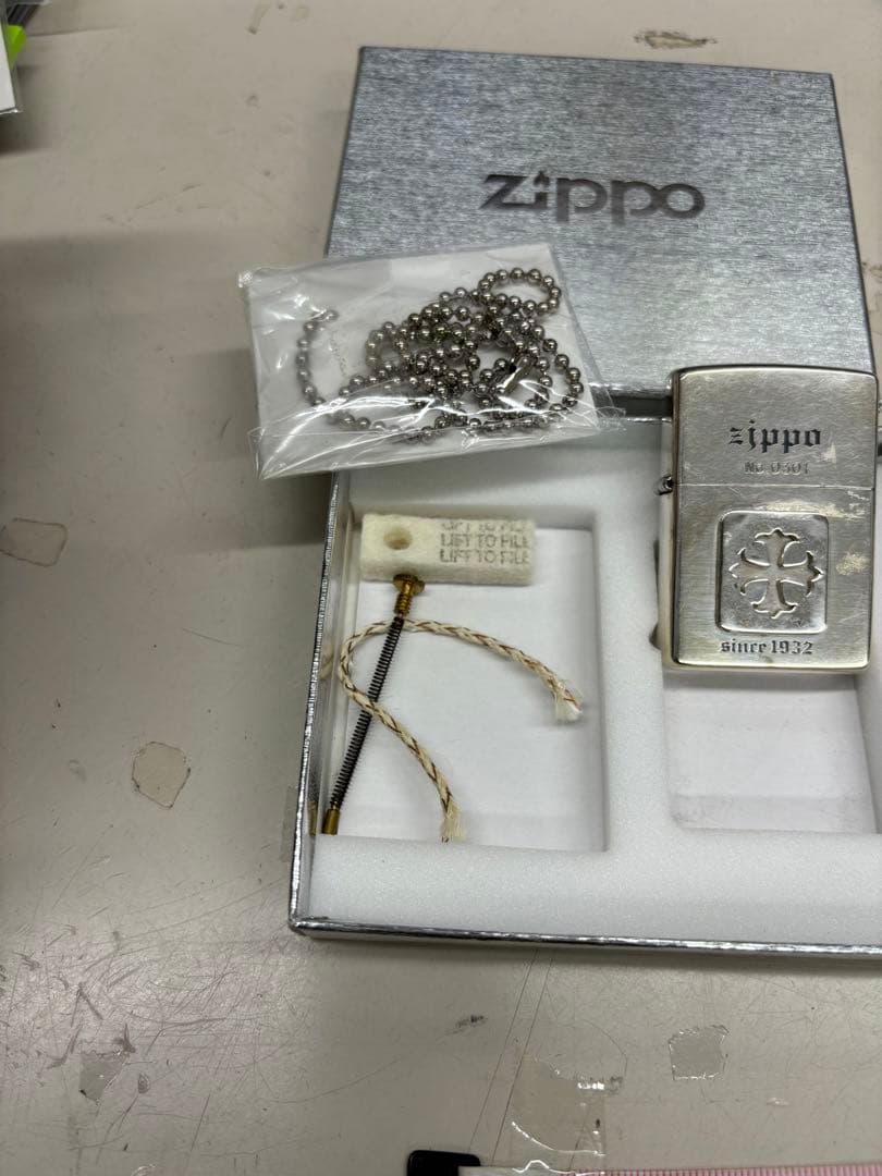 B4987 ジッポ オイルライター 1999年　ネックレス付き