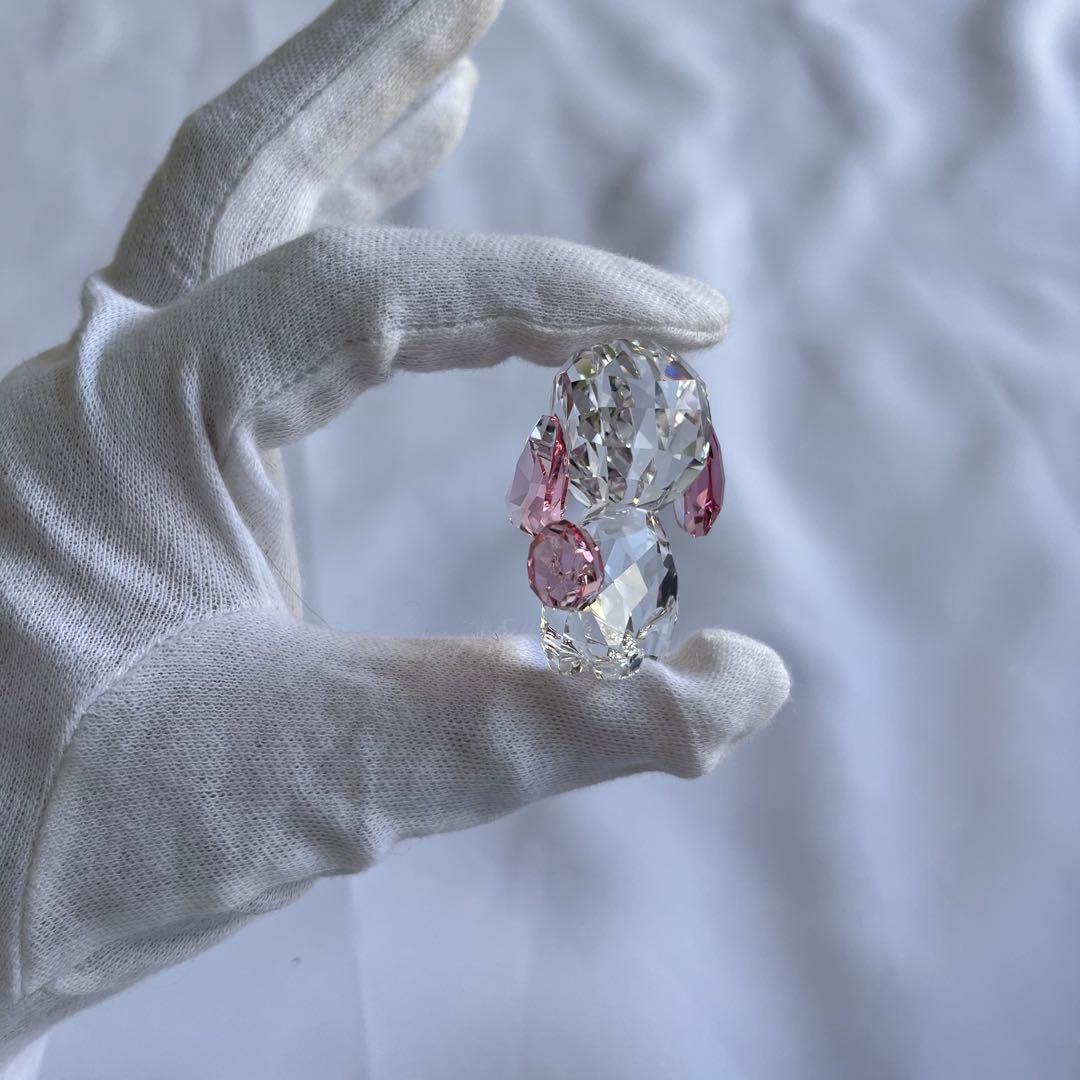 【新品未使用】スワロフスキー　パピー　ロージー　プードル　クリスタルベース付き