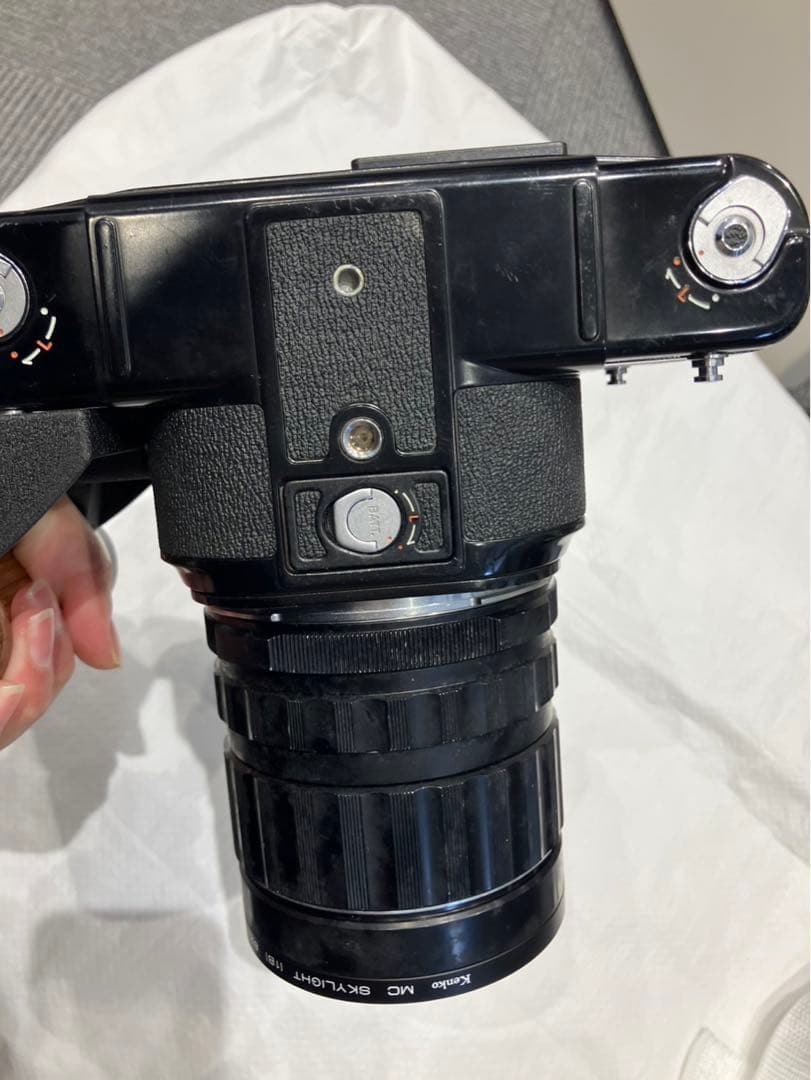 PENTAX67Ⅱ 中判フィルムカメラ 木製グリップ、部品付き