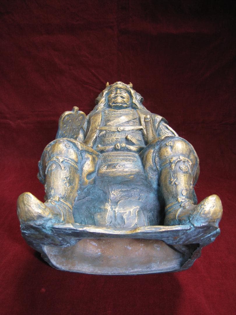 ブロンズ製【武田信玄】西山勇三 疾きこと風の如く 徐かなること林の如く