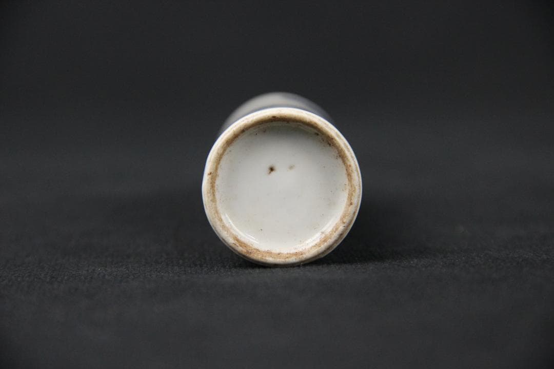 中国美術　青花　山水紋　ㄏ　景徳鎮　清時代　磁器製　時代物 Eo15-3