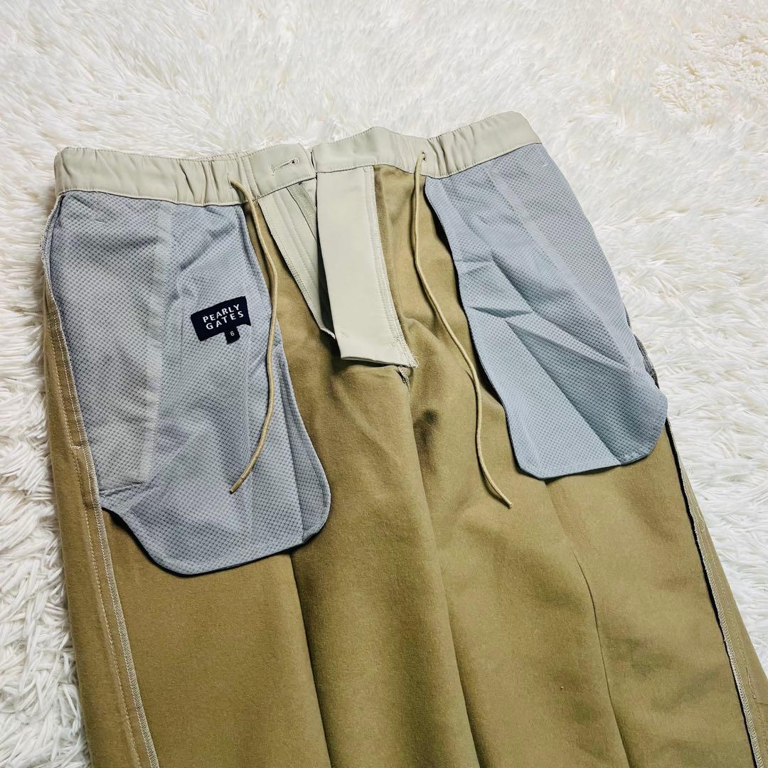 PEARLY GATES パンツ 永久クリース サイズ6 蓄熱裏地 防寒 防風
