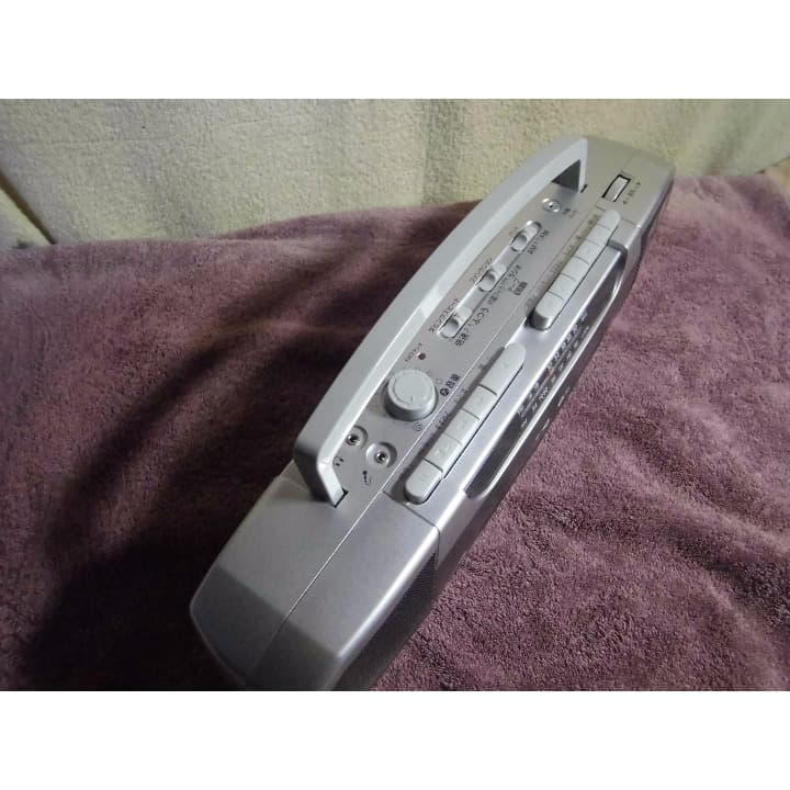 ★送料無料★ 特典つき★ ダビング操作も簡単なダブルラジカセ ★マイク付