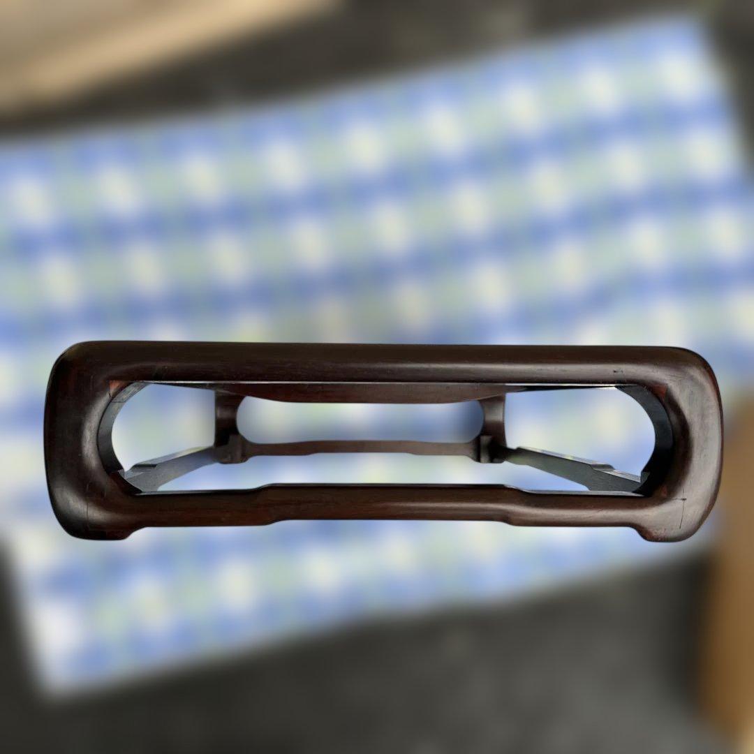 カリモク　ダルマ　紫檀　日本伝統工芸品　下村作