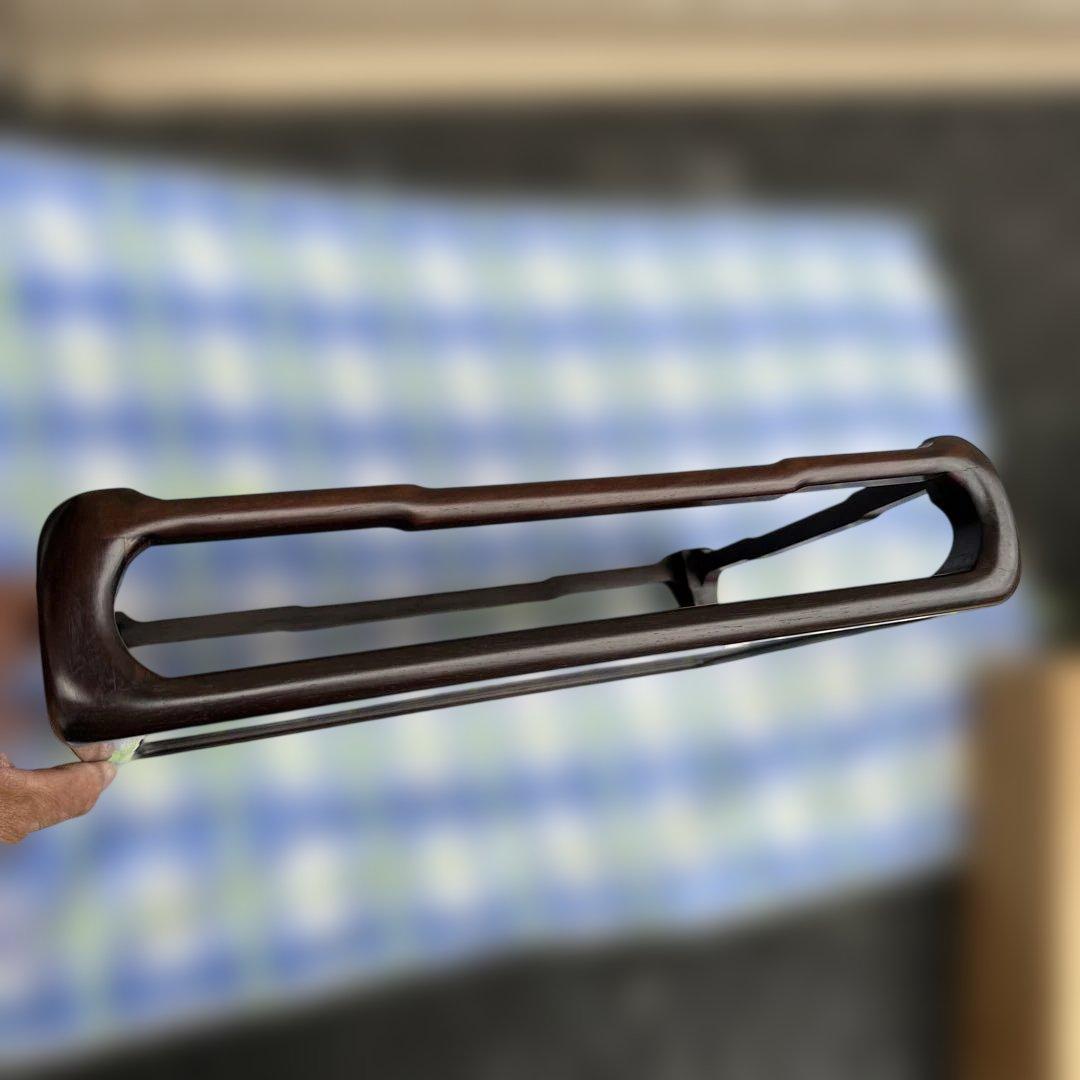 カリモク　ダルマ　紫檀　日本伝統工芸品　下村作