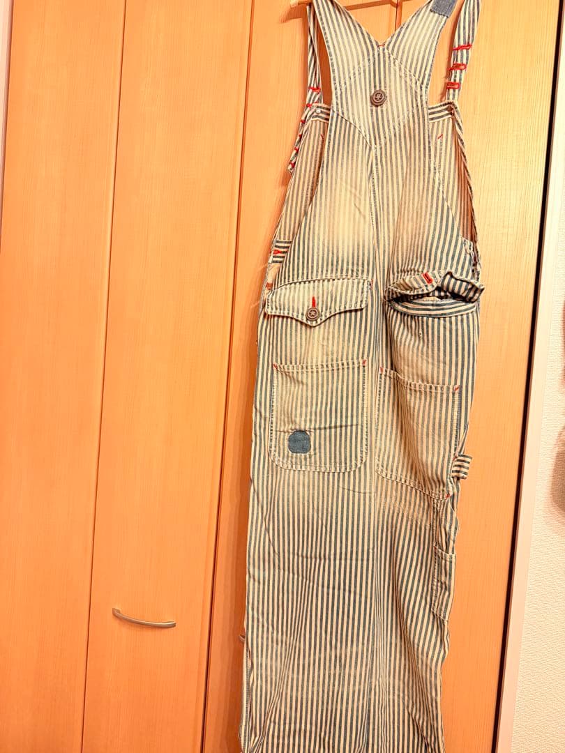 レッドリーチェ　ヒッコリー デニムオーバーオール