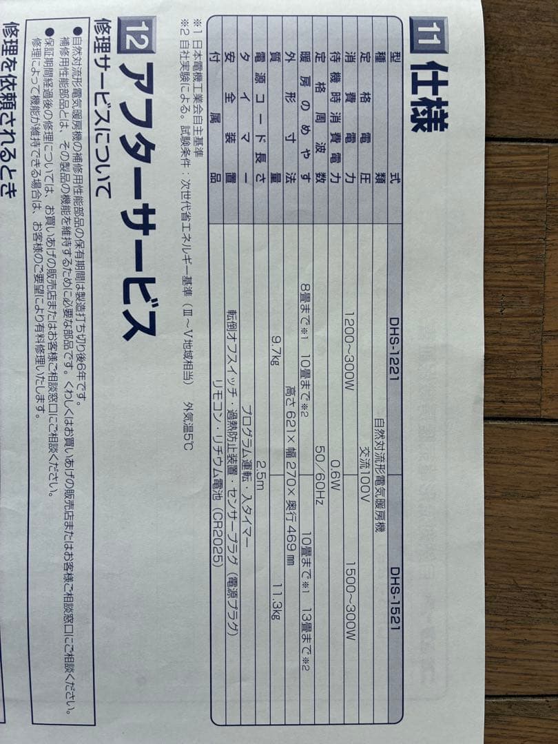 CORONA NOI HEAT DHS-1221 2021年製