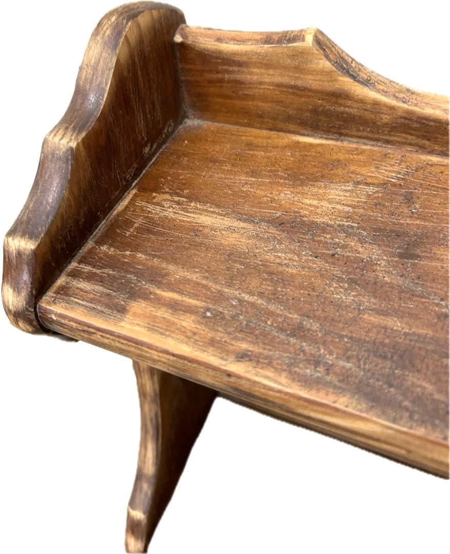 無垢材　ウォールシェルフ　アンティーク　輸入家具