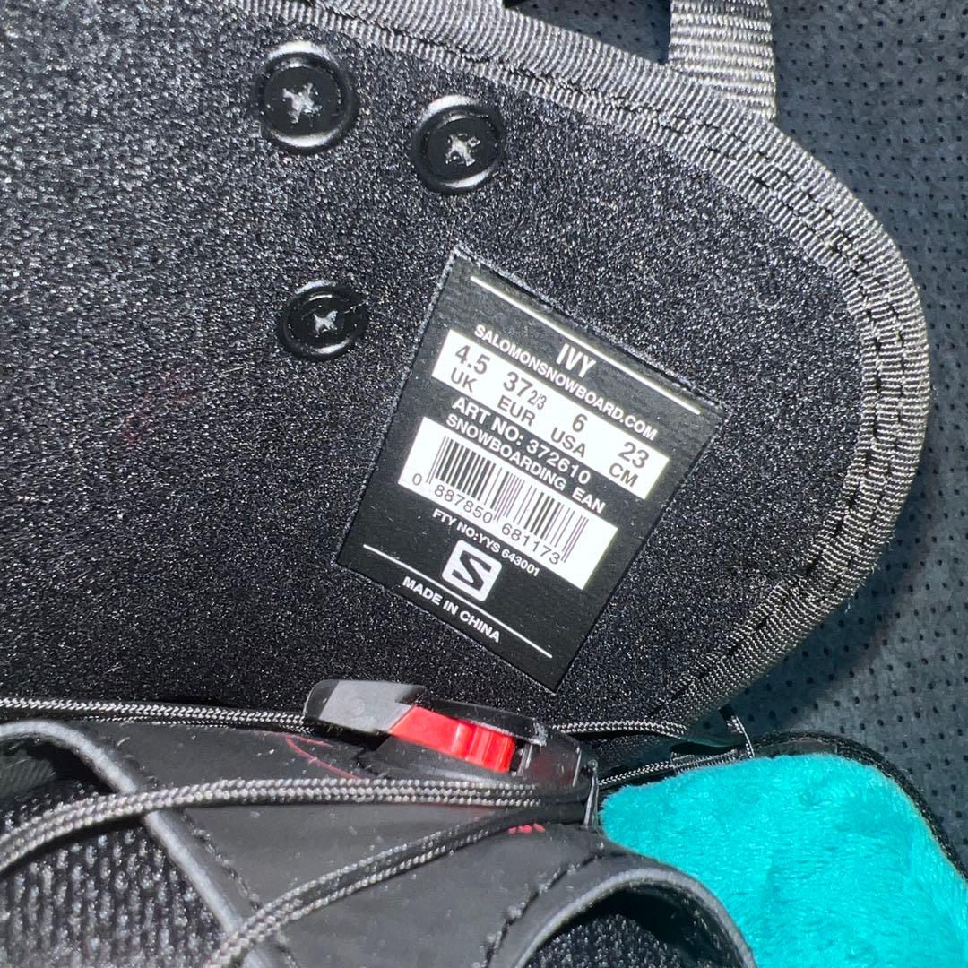 2回使用 レディース 23cm SALOMON IVY スノーボードレースブーツ