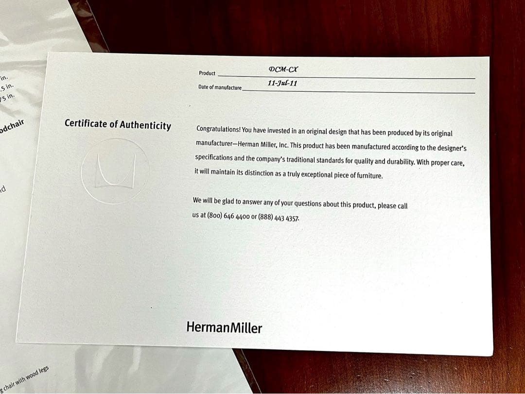 シナローHerman Millerハーマンミラー DCM ウォールナット1