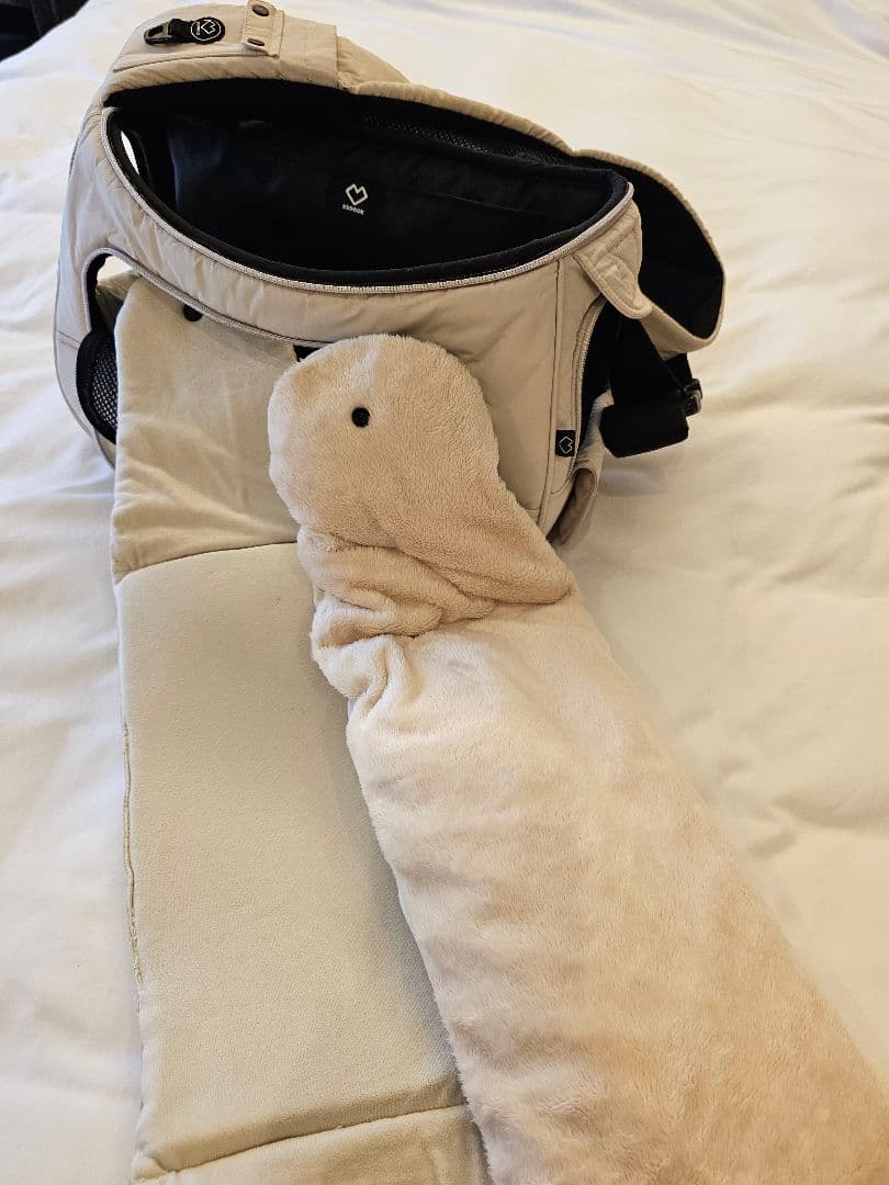 ssoook ベージュ ペット用キャリーバッグ