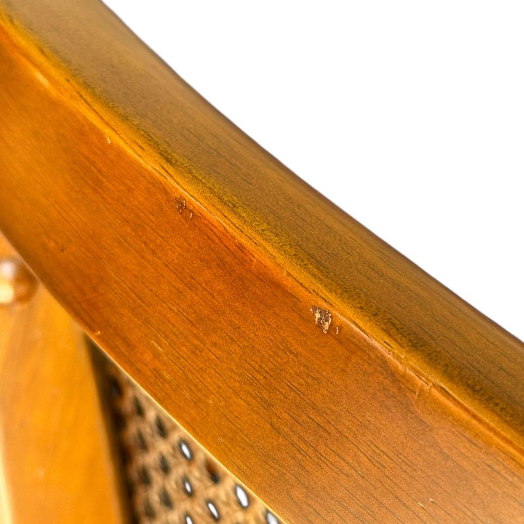 KZ032 【廃盤】三越ブルージュ　カントリーハウス　籐　1Pソファ　小花柄