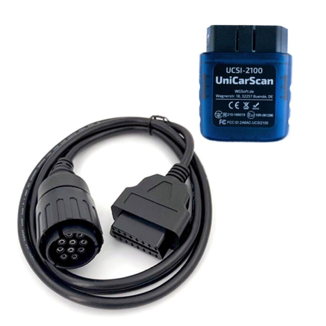 UNICARSCAN UCSI-2100+10pin 変換ケーブル　対応