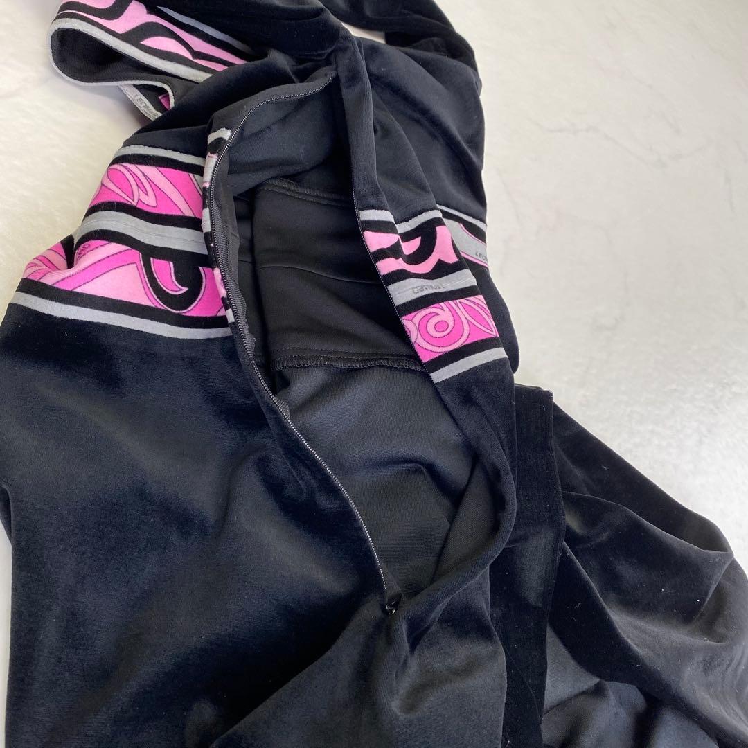 美品★LEONARD 膝丈ワンピース 5分袖 カンカン素材 ベロア 38