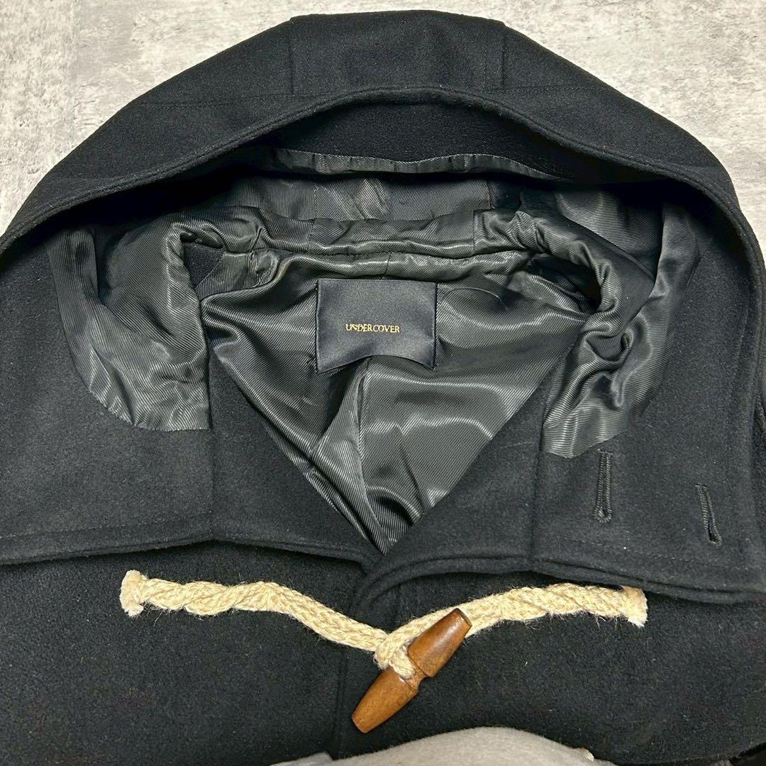 専用undercover アンダーカバー 袖レザー ダッフルコート アウター 黒