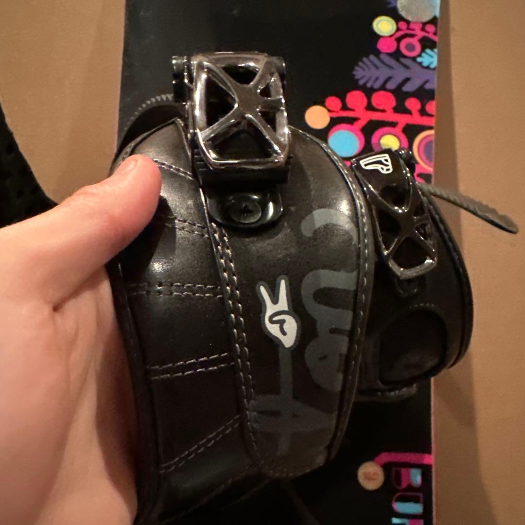 Burton スノーボード カラフルデザイン　ビンディング付き