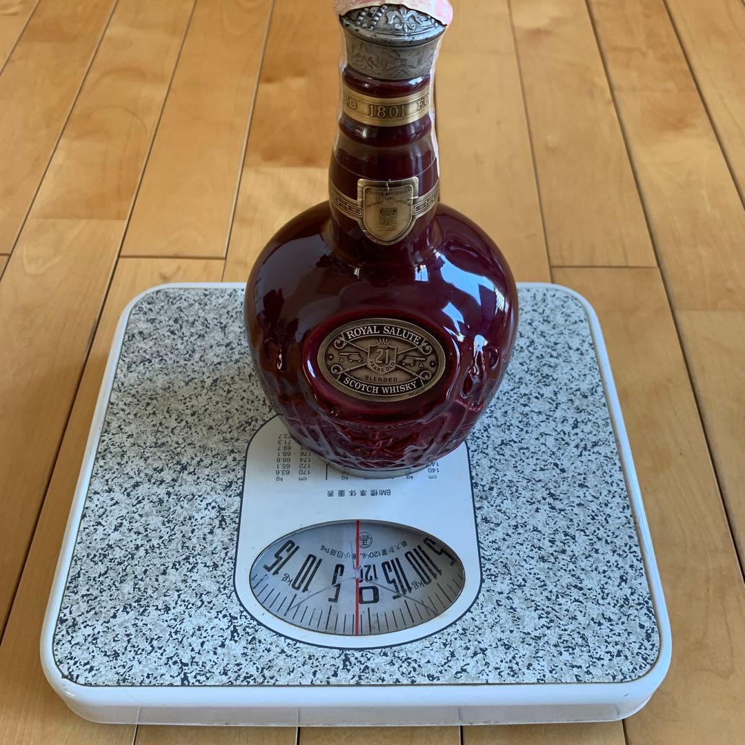 未開栓古酒　シーバスリーガル　ロイヤルサルート 21年　赤陶器