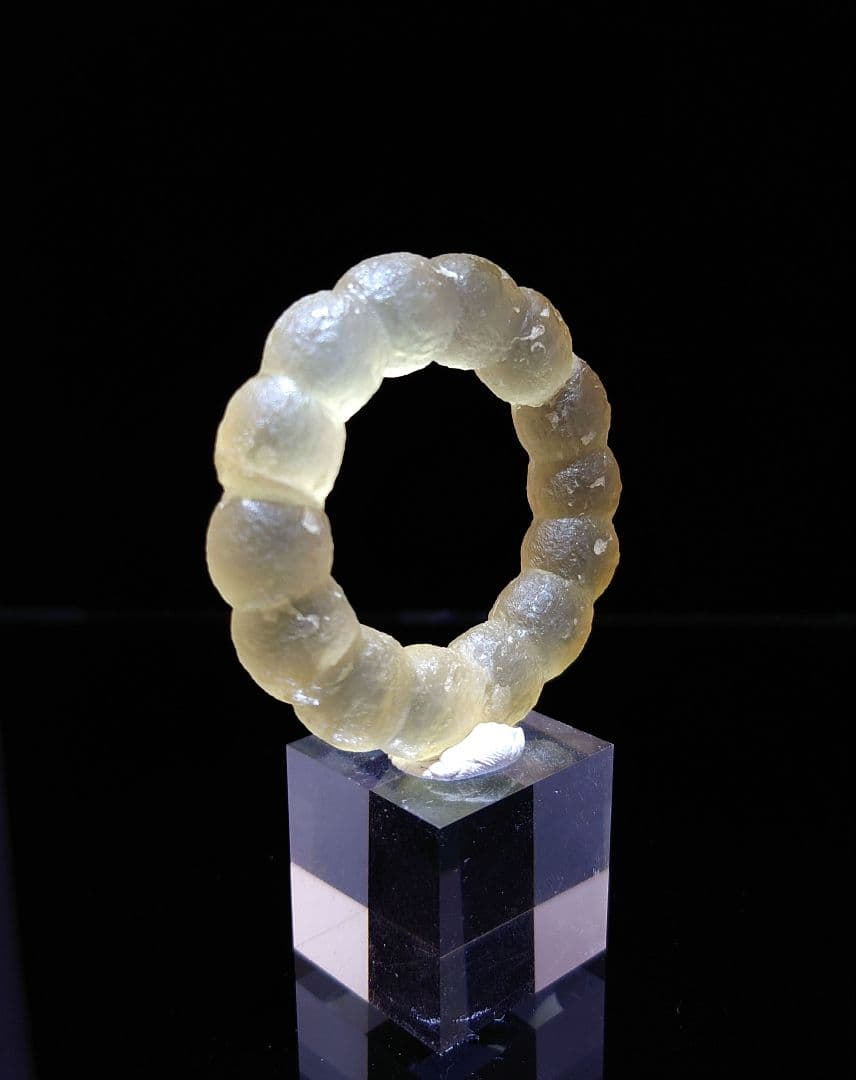 【美形】 フローライト リング ポンデリング インド産 原石 鉱石 標本 ④