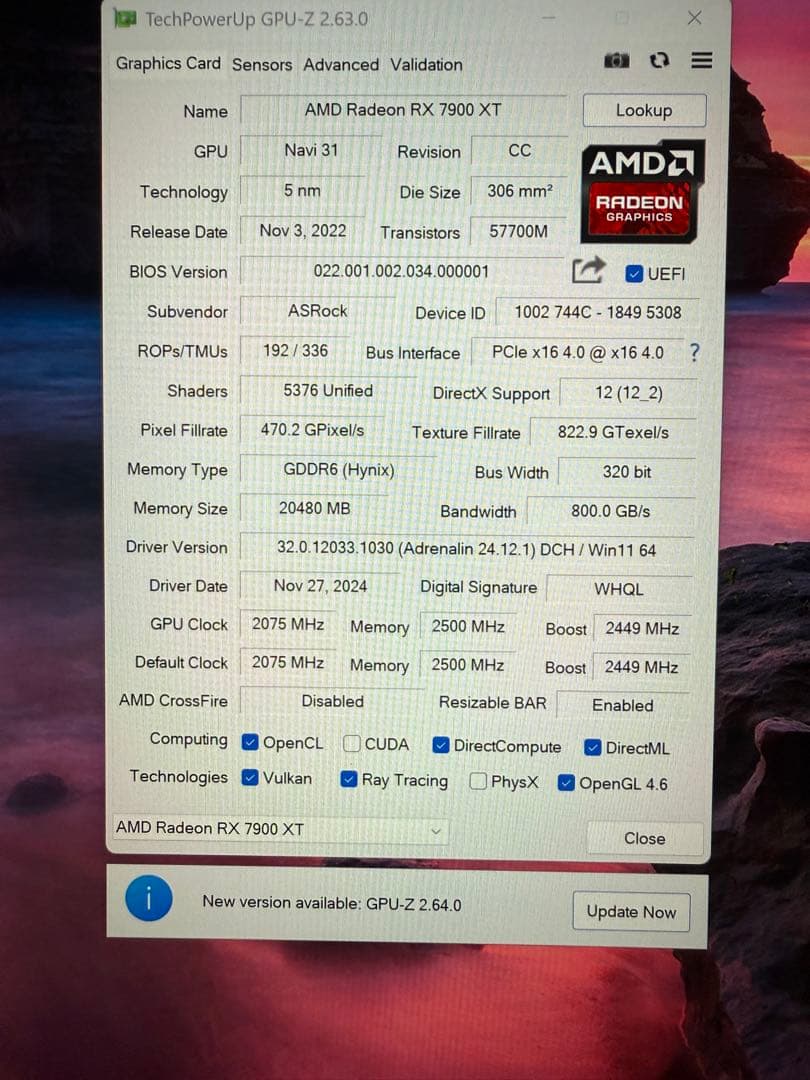 グラフィックボード・グラボ・ビデオカード ASRock Radeon RX7900XT