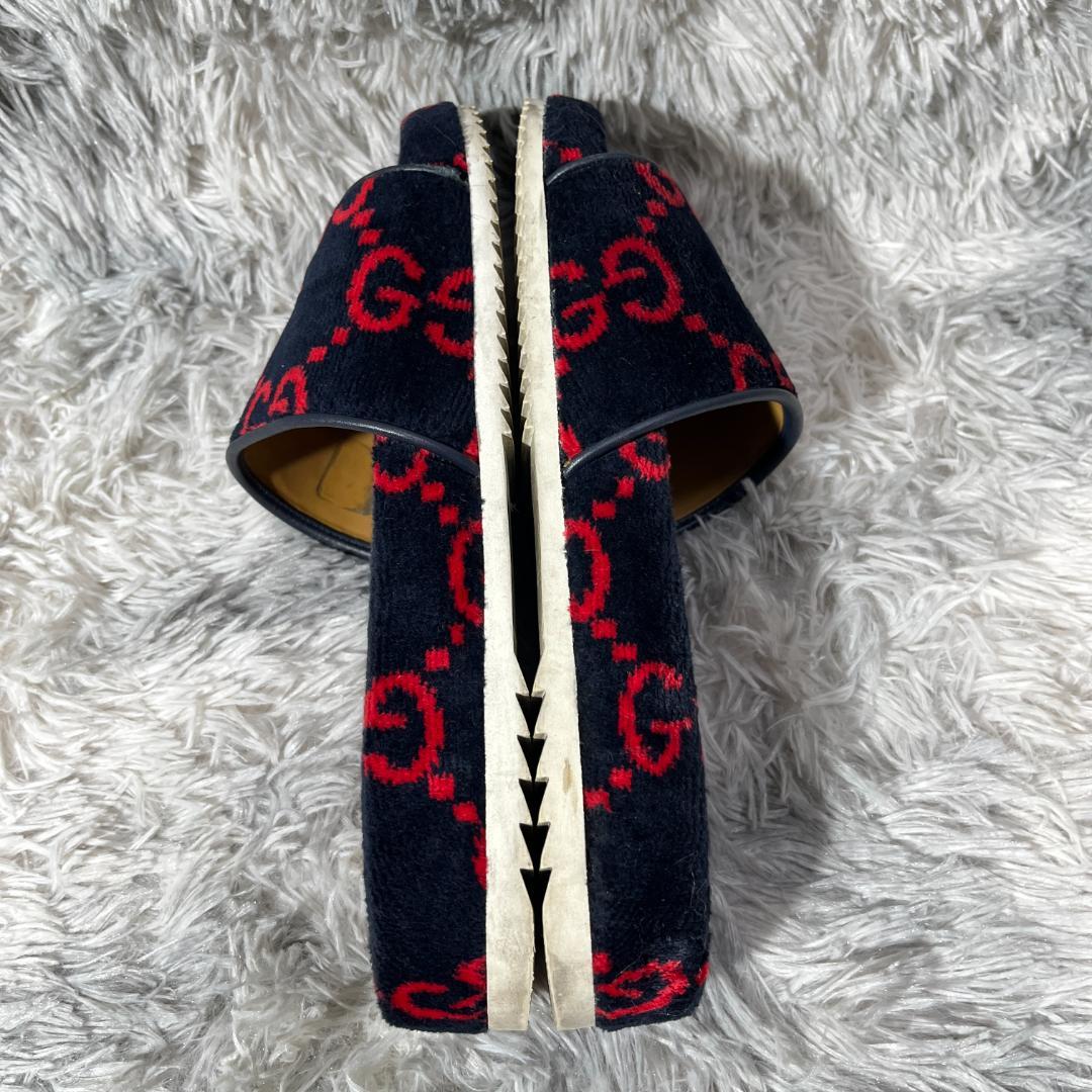 [大人気]　グッチ　GUCCI　テリークロススライドサンダル　GG柄　総柄