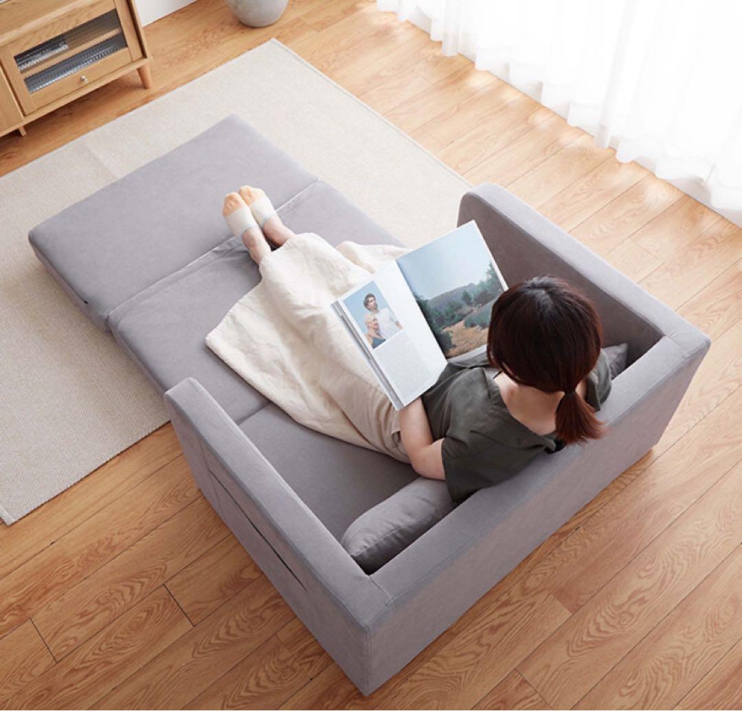 ソファベッド 2人掛け 折りたたみ  2人掛け コンパクト カウチソファー