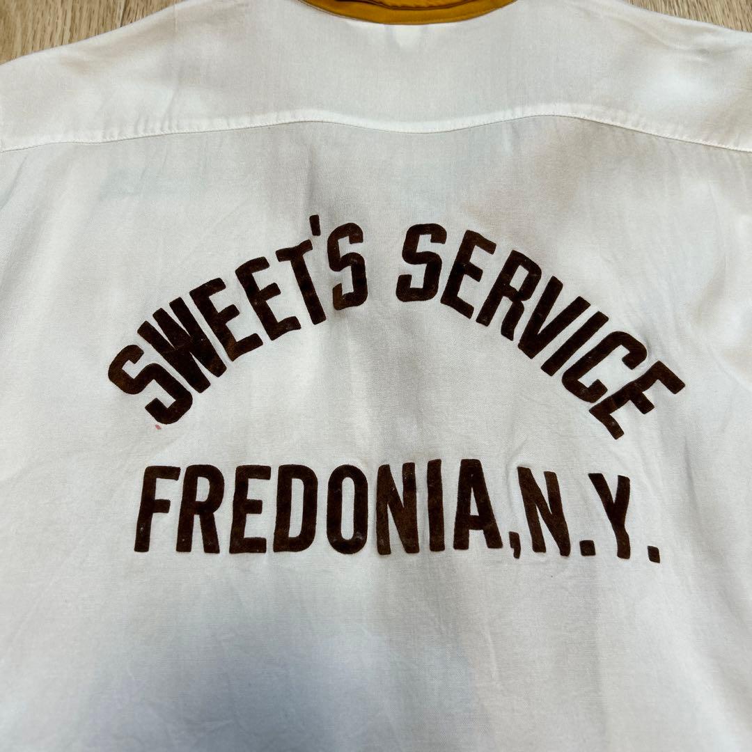 古着屋購入　ヴィンテージ　ボーリングシャツ　60s フロッキープリント