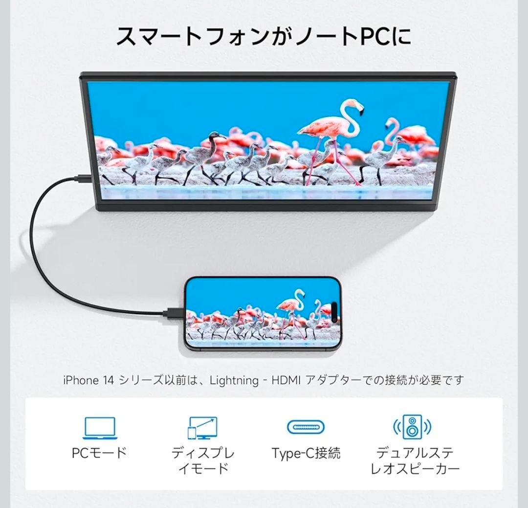 新品)モバイルモニター Omiodo 15.6インチ 1920x1080FHD