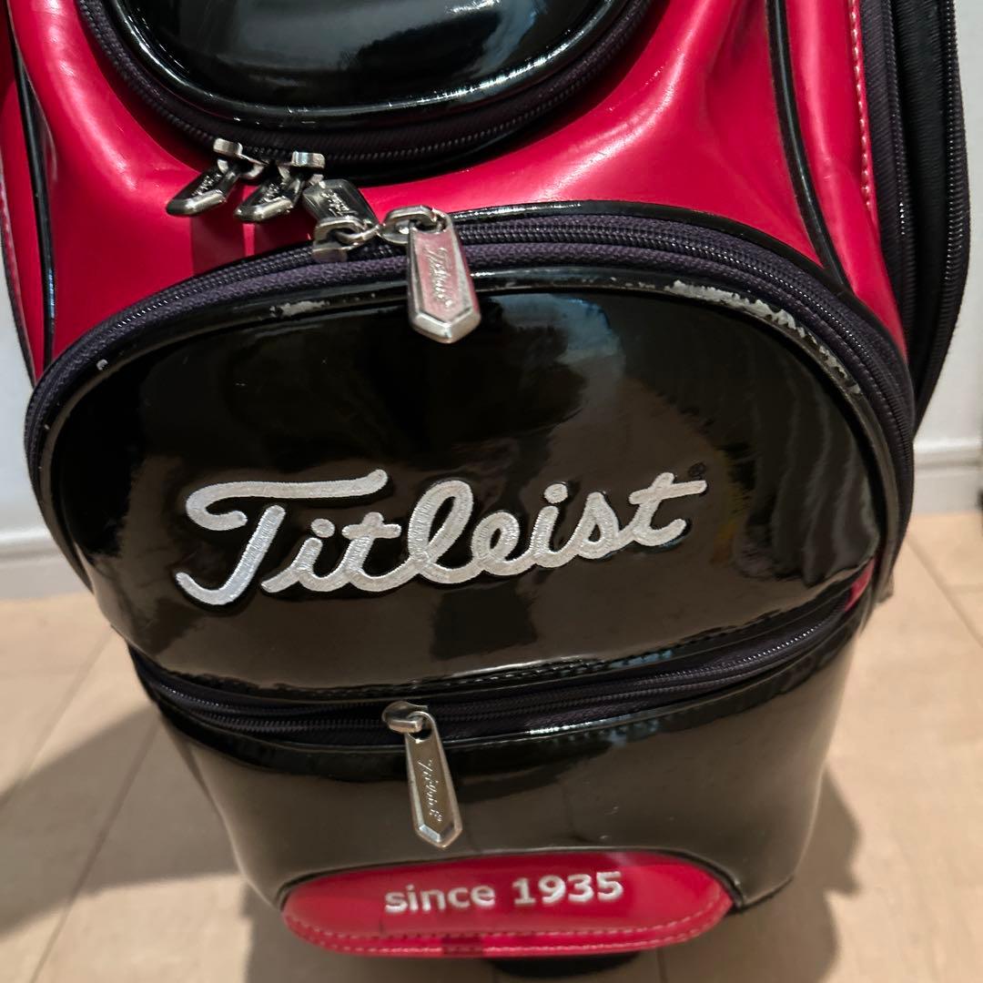 Titleist ゴルフバッグ 黒/赤