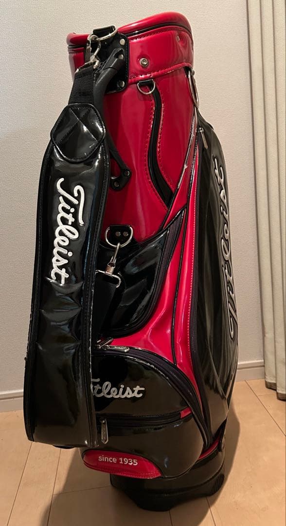 Titleist ゴルフバッグ 黒/赤