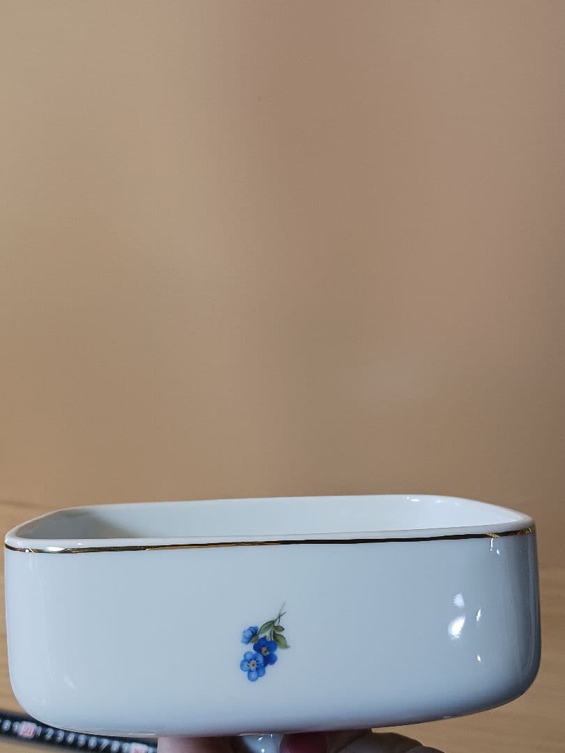 フュルステンベルグ　バターディッシュ　花柄陶器　バターケース