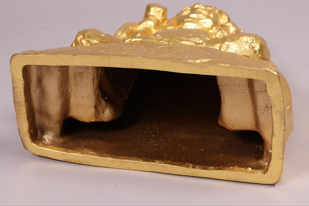 北村西望原型 大黒天尊像 定価48万円 ブロンズ 本金箔仕上 置物【MB200】