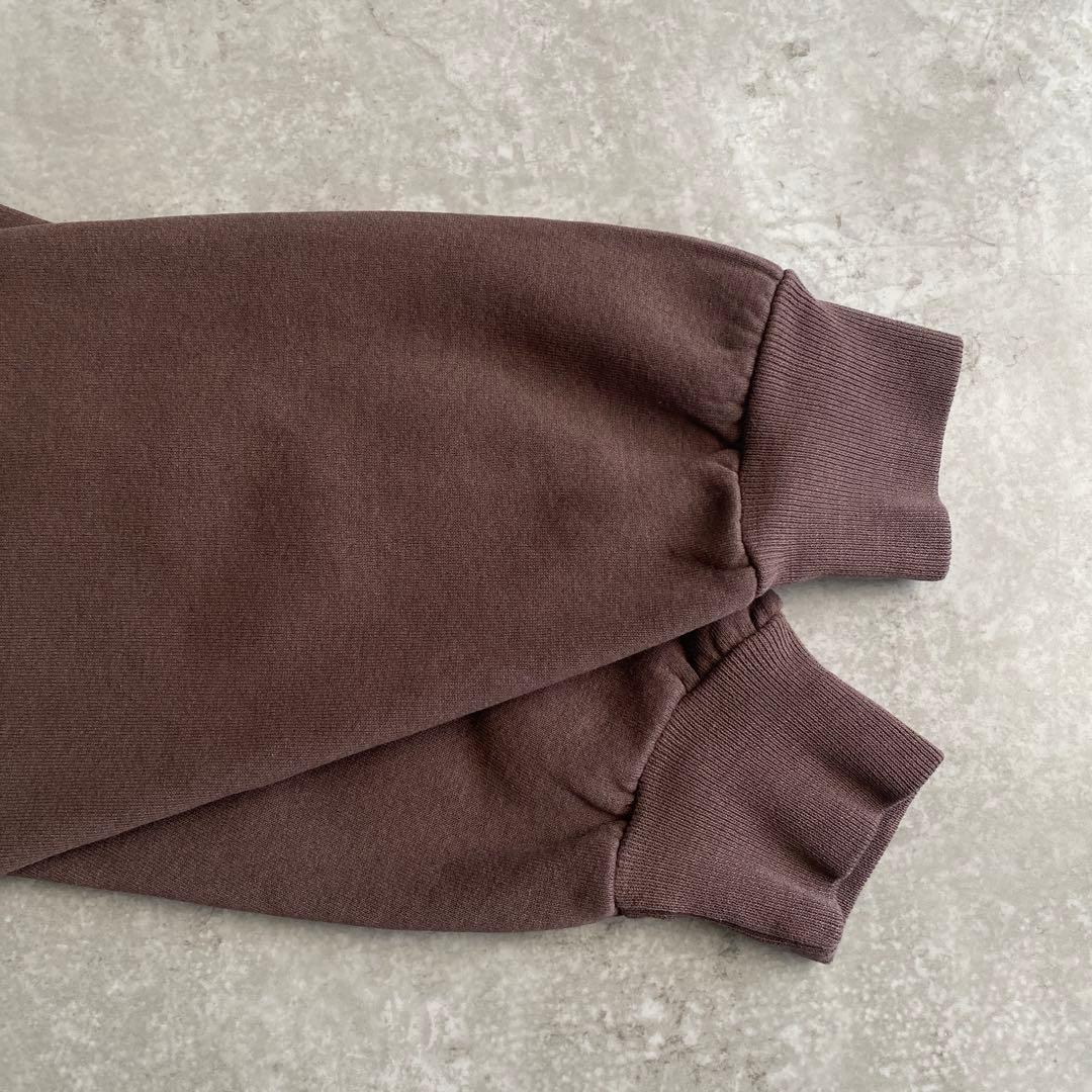 さと ラッセル 前V 無地 スウェット USA製 L モカブラウン