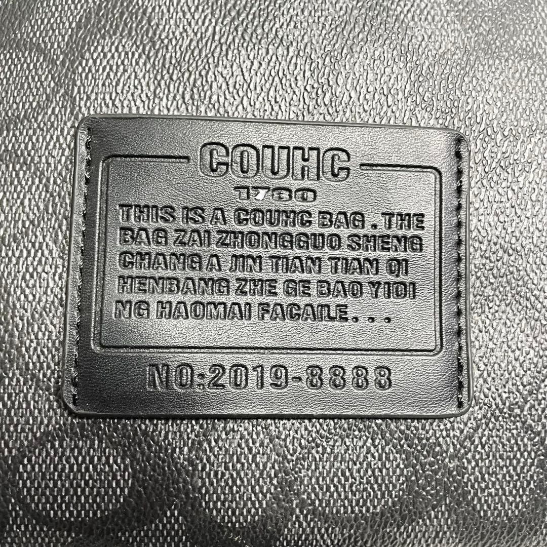 コーチ シグネチャー ショルダーバッグ ロゴ 大容量 多機能 PVC 斜めがけ