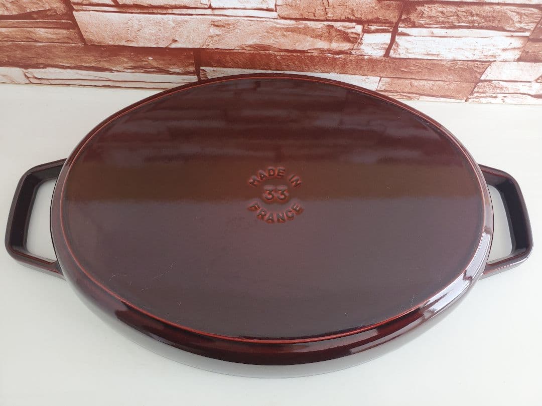 【極美品/timesale】staub オーバル ホットプレート 33cm