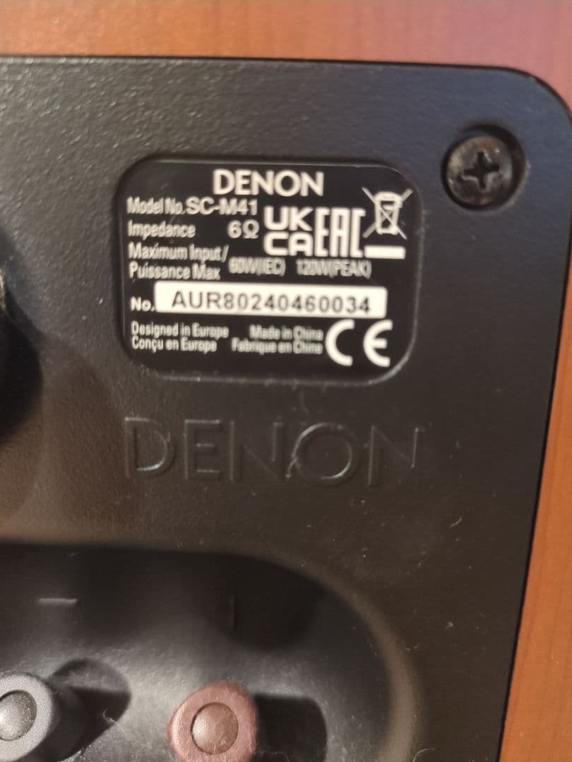 DENON　現行モデル　RCD-M41＋SC-M41スピーカー(ペア)セット！