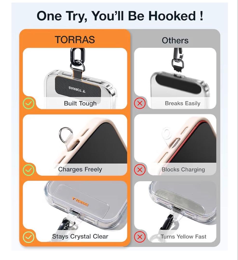 TORRAS iPhone 17 Pro Max 6.9 インチ オレンジ