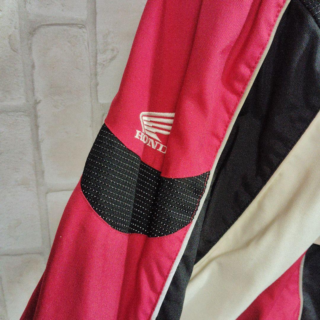 ホンダ　レーシングジャケット　ワッペン　黒　赤　プロテクター