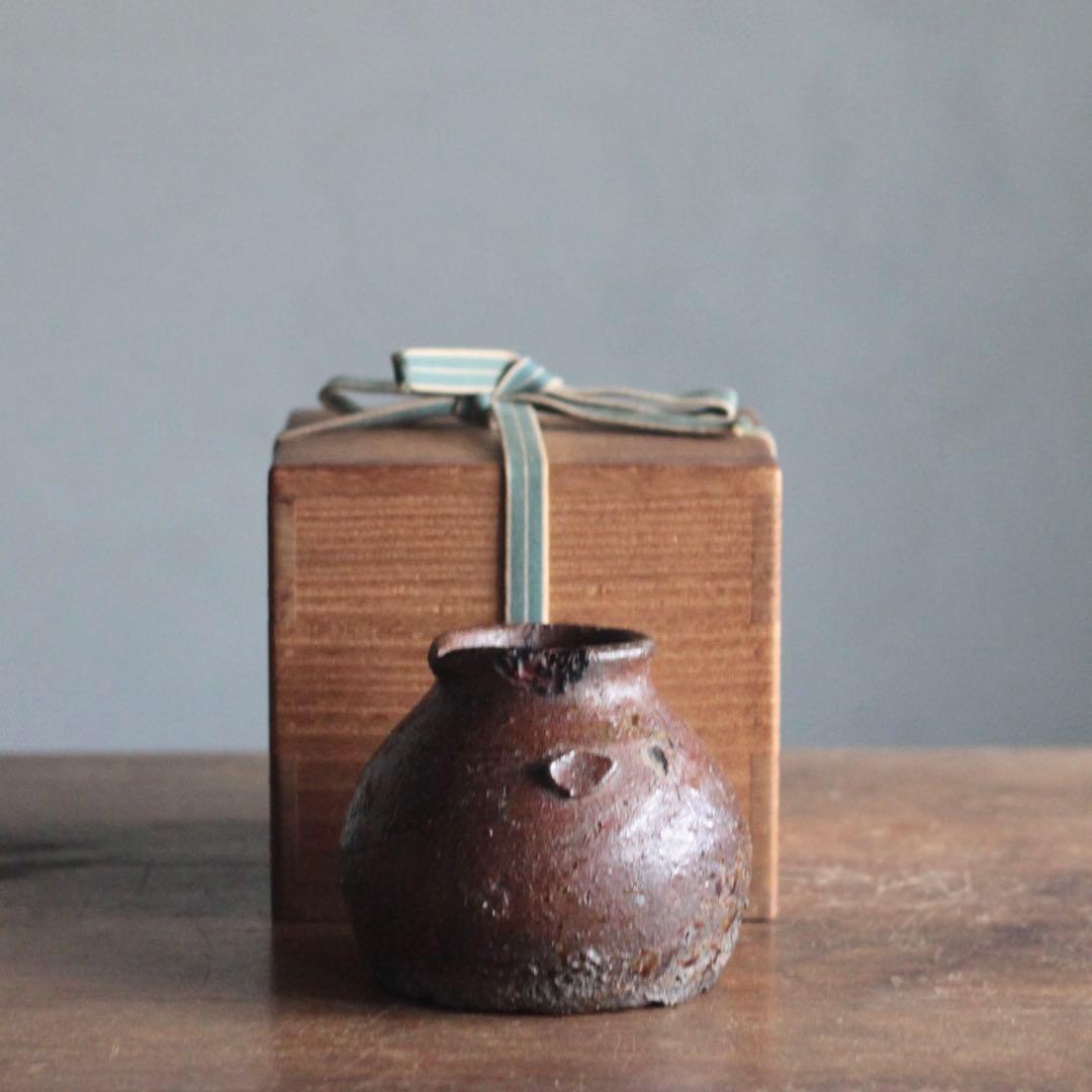 越前焼 お歯黒壺 壺 花器 古美術 古道具 アンティーク