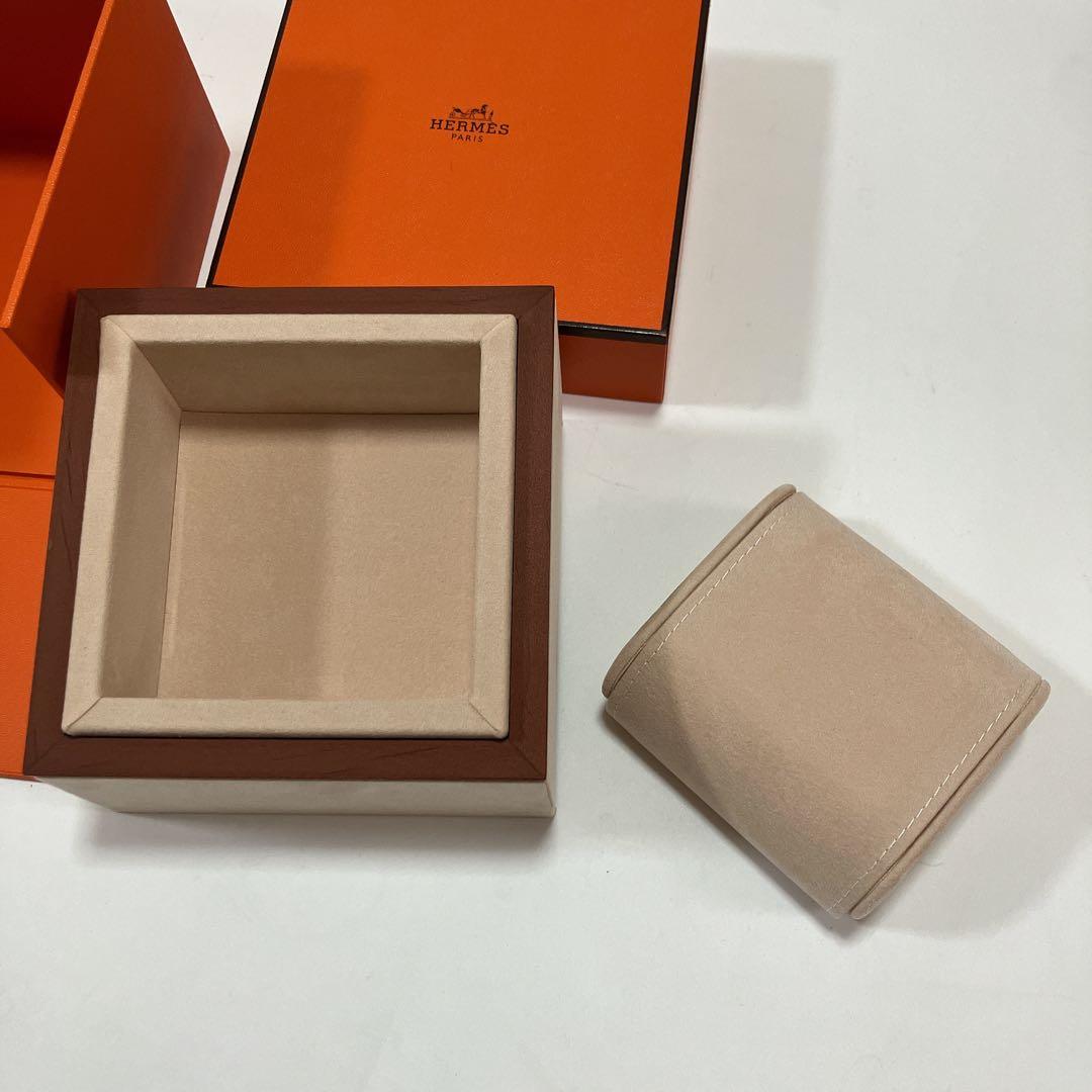 美品　エルメス　時計ケース　空箱　木製
