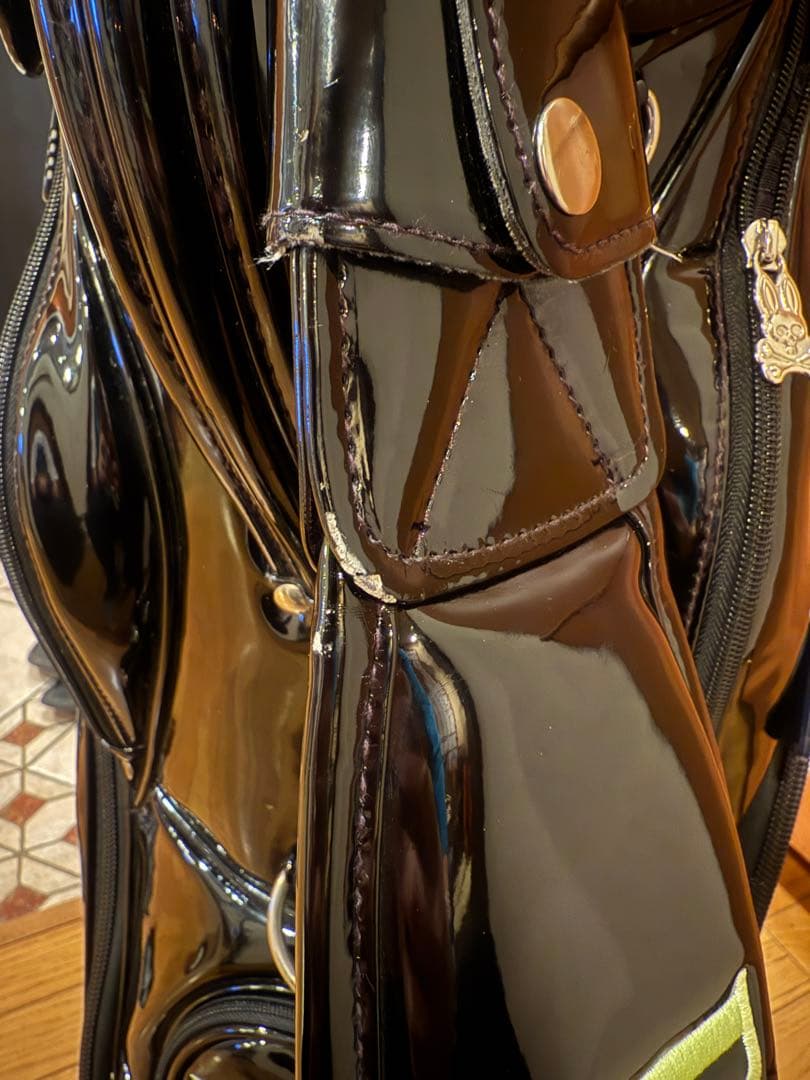 美品⭐︎Psycho Bunny ゴルフバッグ・キャディバッグ　ネームプレート付き