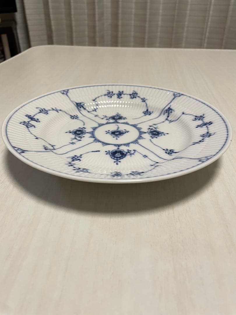 21cm ロイヤルコペンハーゲン ブルーフルーテッド プレート 二枚セット