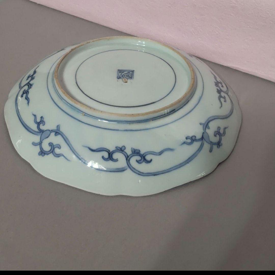 77*2陶芸 古伊万里小皿 有田焼 柿右衛門 骨董
