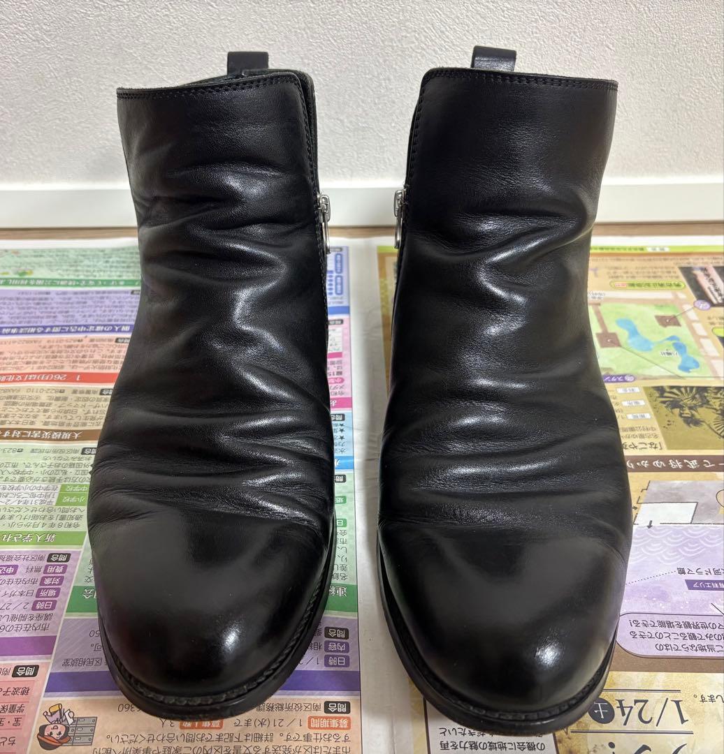 PADRONE 定価約4万円 サイズ42 サイドジップ ショートブーツ